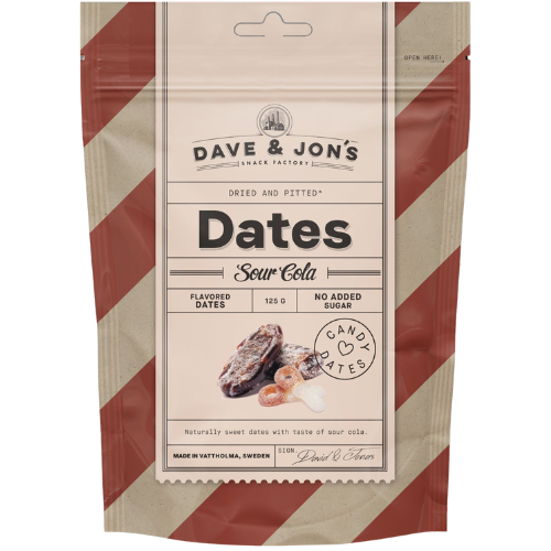 Dave & Jon's Sour Cola Dates 16x125g dimarkcash&carry