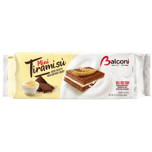 Balconi Mini Tiramisu Sponge Slice (15x280g)
