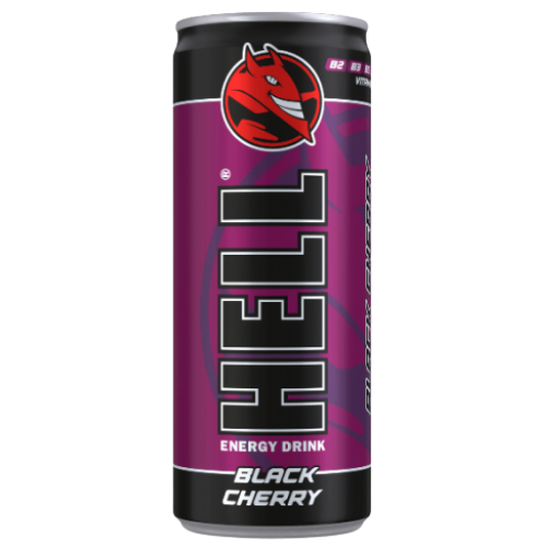 Hell Energy Drink Black Cherry 24X250Ml dimarkcash&carry