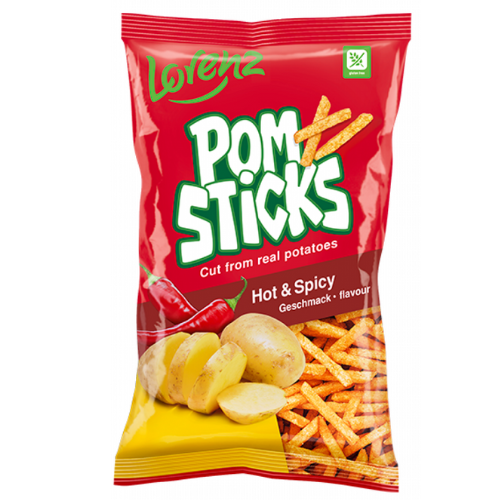 Lorenz Pomsticks Hot Spicy 14x85g dimarkcash&carry