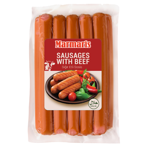 Marmaris Beef Sausage Halal 10X500G dimarkcash&carry