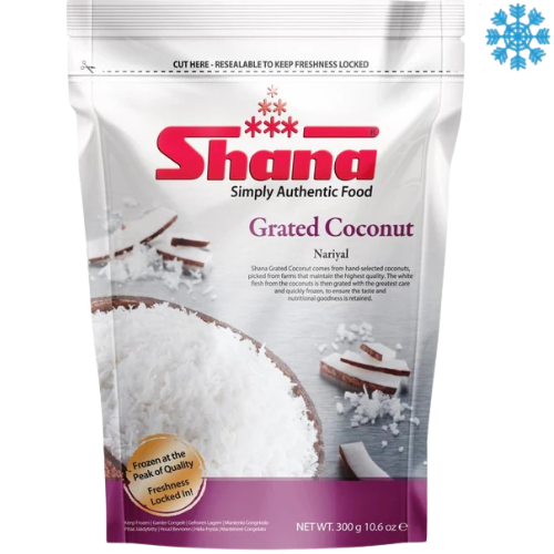 Shana Grated Coconut 12X300G - Collection Only Frozen Product dimarkcash&carry