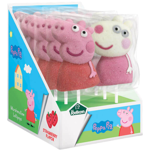 Relkon Peppa Pig Marshmallow Lollipop 12x45g dimarkcash&carry