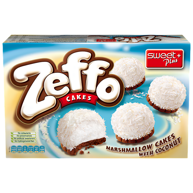 Zeffo Marshmallow Cake with Coconut 12x115g dimarkcash&carry