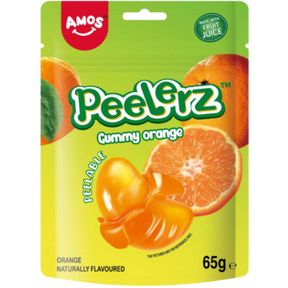 Amos Peelerz Gummy ( Halal ) Orange 12x65g dimarkcash&carry