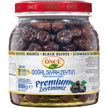 Oncu Black Olives 2XL-XL (181-230) 6x1kg dimarkcash&carry