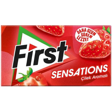 First Chewing Gum Sens. Strawberry 12X27g dimarkcash&carry