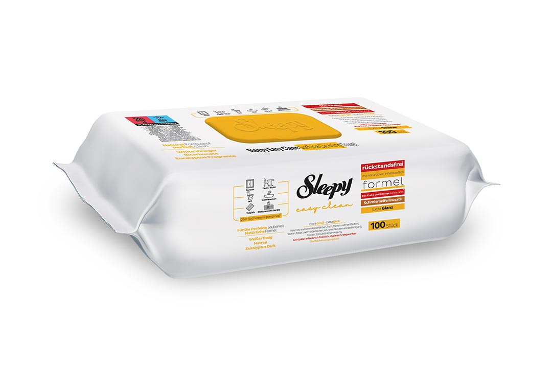 Sleepy Wet Wipes *Yellow-Herbal Soap* 6pack dimarkcash&carry