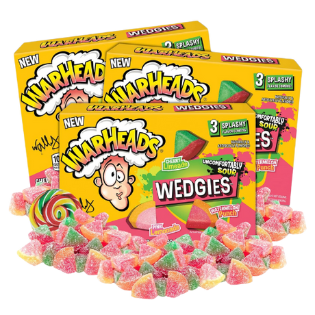 Warheads Theatre Wedgies Chewy Candy 12X99G (3.5Oz) dimarkcash&carry