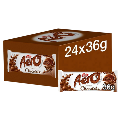 Aero Bubbly Milk Chocolate Bar 24X36G dimarkcash&carry