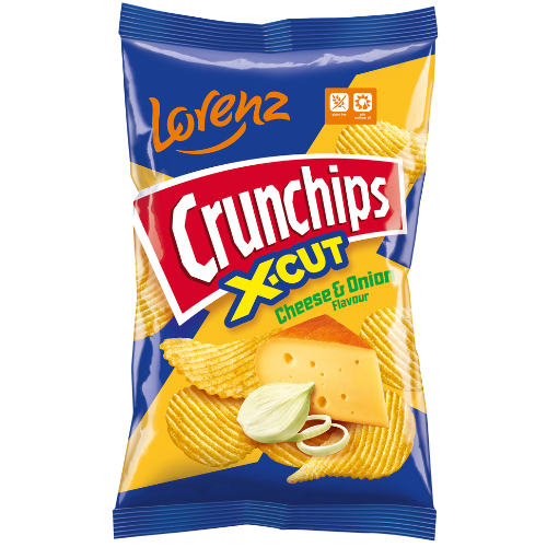 Lorenz Crunchips Cheese Onion - 12X130G dimarkcash&carry