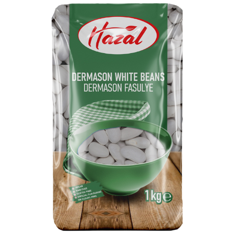 Hazal (118) Dermason White Beans 4X1Kg dimarkcash&carry