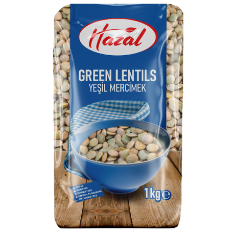 Hazal (120) Green Lentils 4X1Kg dimarkcash&carry