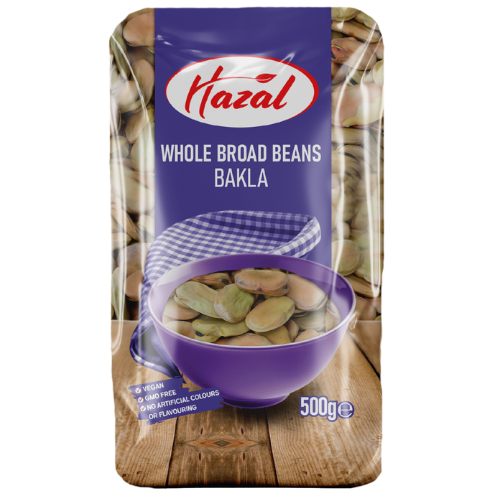 Hazal (210) Broad Beans Whole 6X500g dimarkcash&carry
