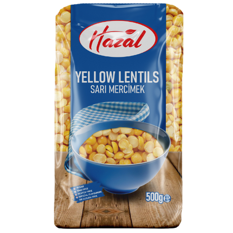 Hazal (234) Yellow Lentils 6X500G dimarkcash&carry