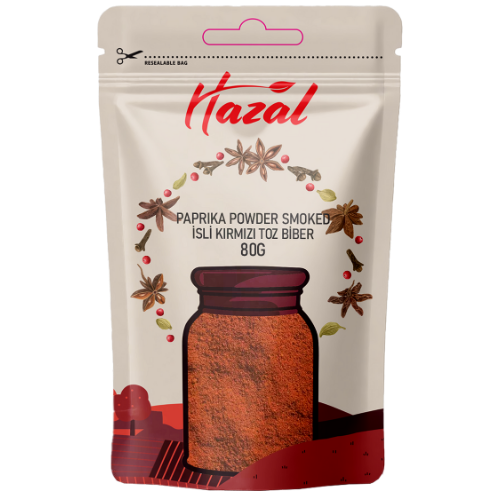 Hazal (556) Paprika Powder Smoked 8X80G dimarkcash&carry