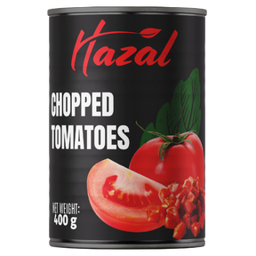 Hazal Chopped Tomatoes In Tin 12X400G dimarkcash&carry