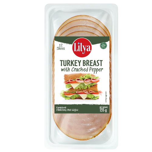 Lilya Sliced Turkey Breast with Cracked Pepper 12x135g dimarkcash&carry