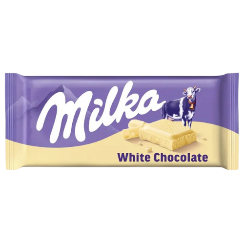 Milka White Chocolate Bar 24X90G dimarkcash&carry