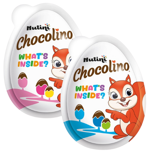 Nutini Chocolino Mega Egg 24X20G Blue&Pink dimarkcash&carry