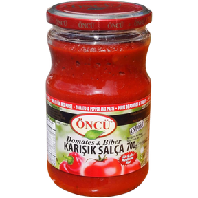 Oncu Mixed Tomato And Pepper Paste 12X700G dimarkcash&carry