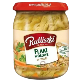 Pudliszki Flaki - Plain - Beef In Jar 4X500G dimarkcash&carry