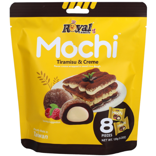 Royal Mochi Tiramisu & Creme 12X120G dimarkcash&carry
