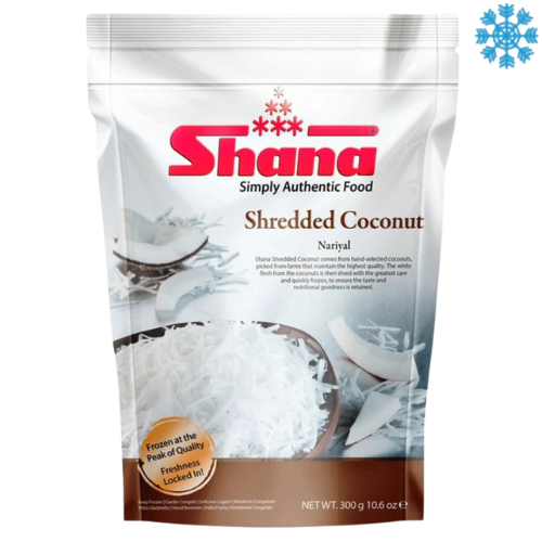 Shana Shredded Coconut 12X300G - Collection Only Frozen Product dimarkcash&carry