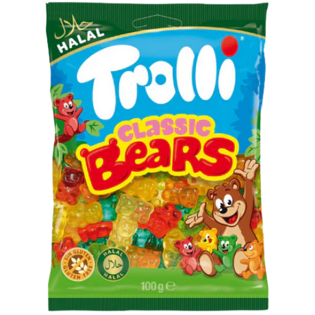 Trolli Halal Classic Bears Bag 12x100g dimarkcash&carry