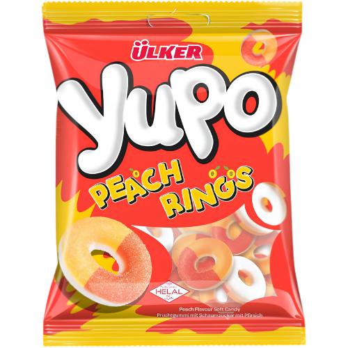 Ulker Yupo Jelly Peach Rings 24X70g dimarkcash&carry