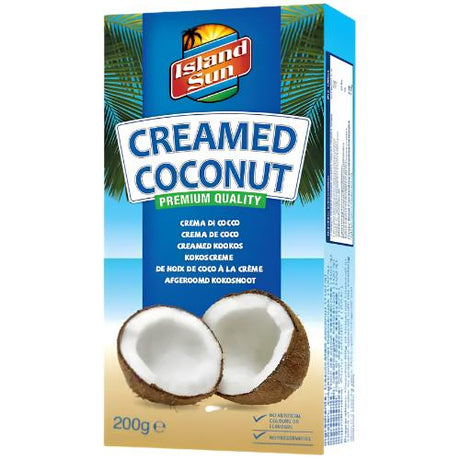 Island Sun Creamed Coconut 12x200g dimarkcash&carry