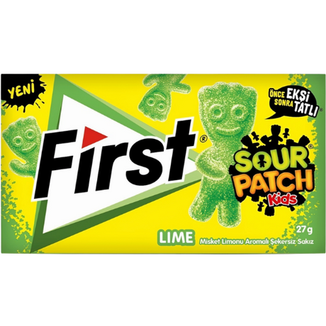 First Sour Patch *Lime* Chewing Gum 12X27g dimarkcash&carry