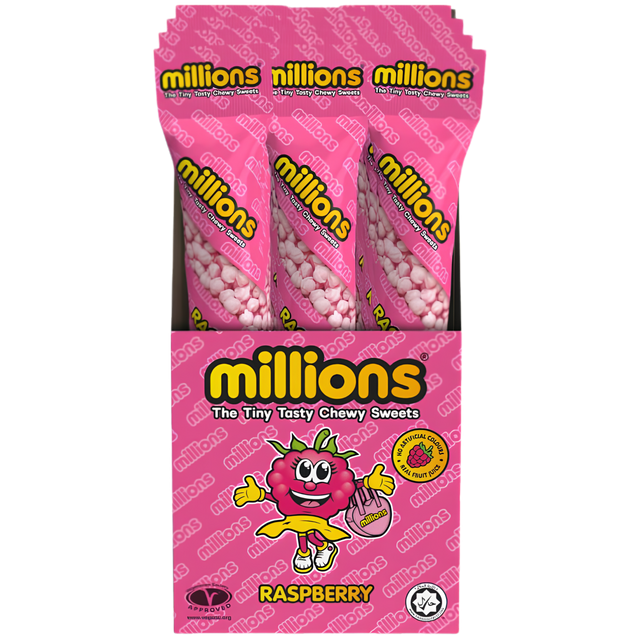 Millions Raspberry Tube 12x55g dimarkcash&carry